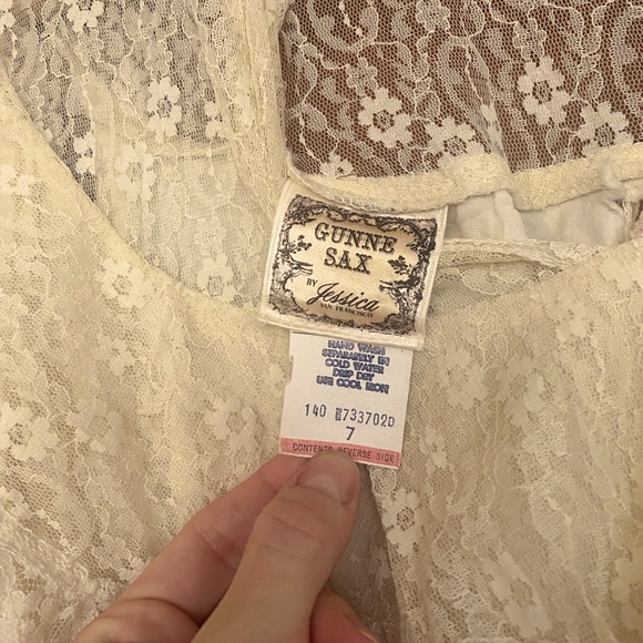 Gunne Sax lace maxi dress - Picture 2 of 4